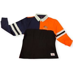Denver Broncos Tommy Hilfiger Cory Varsity Rugby Long Sleeve T-Shirt - Orange
